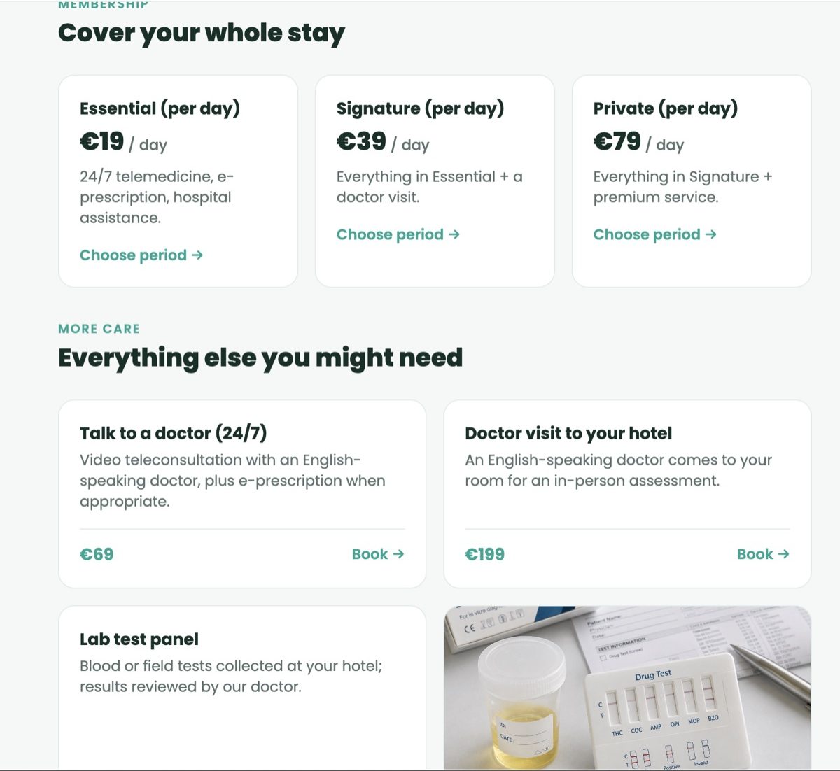 easymedic app — membership plans and services